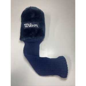 Vintage Wilson Staff Generic Universal #X Driver Plush Golf Cover Blue